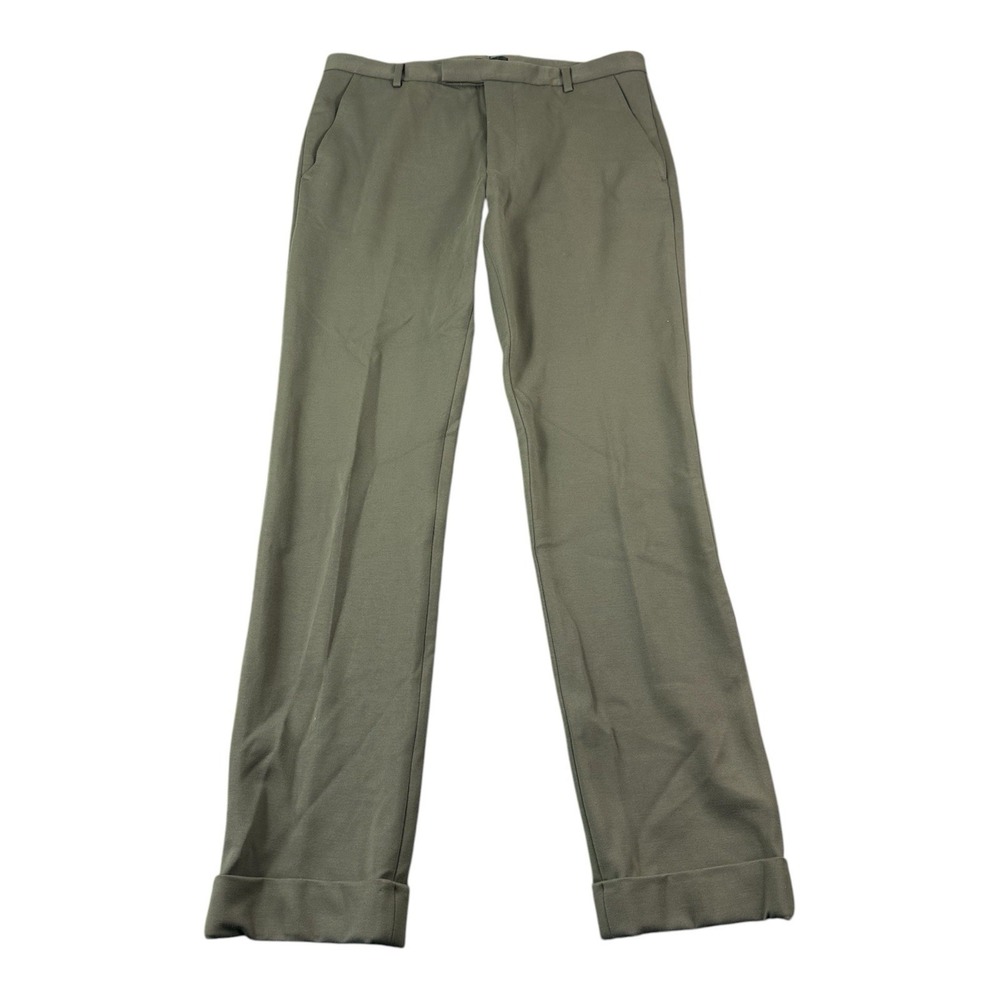 Anthony Thomas Melillo ATM Green Performance Mens Cuff Workwear Chino 34 NWT